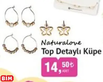 NATURALOVE TOP DETAYLI KÜPE NATURALOVE TOP DETAYLI KÜPE